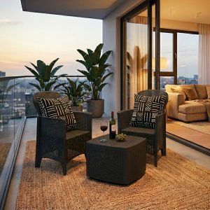 Tree 3 Piece Patio / Balcony Set